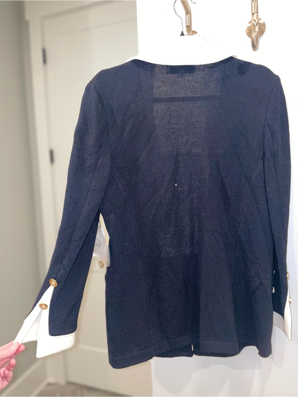 NWT 1990s St. John Collection by Marie Gray Wool Blend Blazer With Placket - Picture 12 of 12